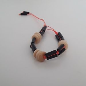 Black tagua bracelet.(code:ACPR-B-010)
